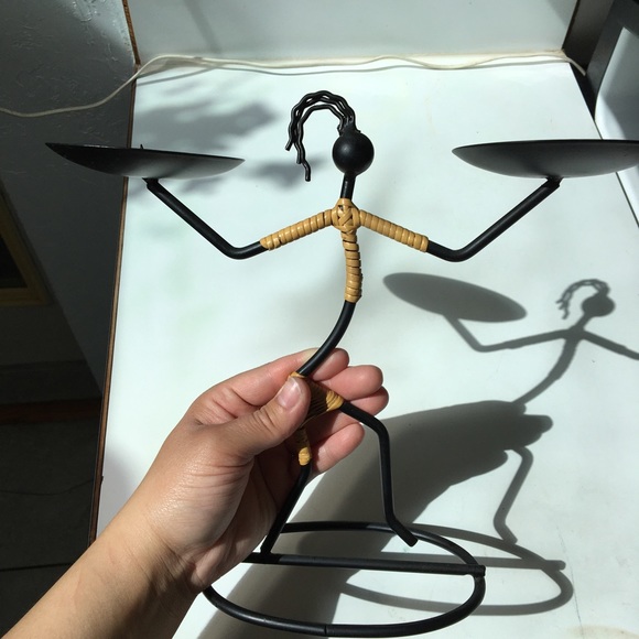 VTG 1960’s Laurids Lonborg Wrought Iron Candle Holder! - Picture 7 of 9